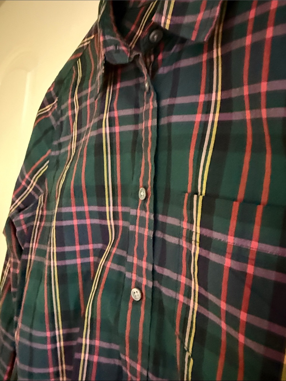 J. Crew Green Plaid Button-Down - Picture 3 of 6